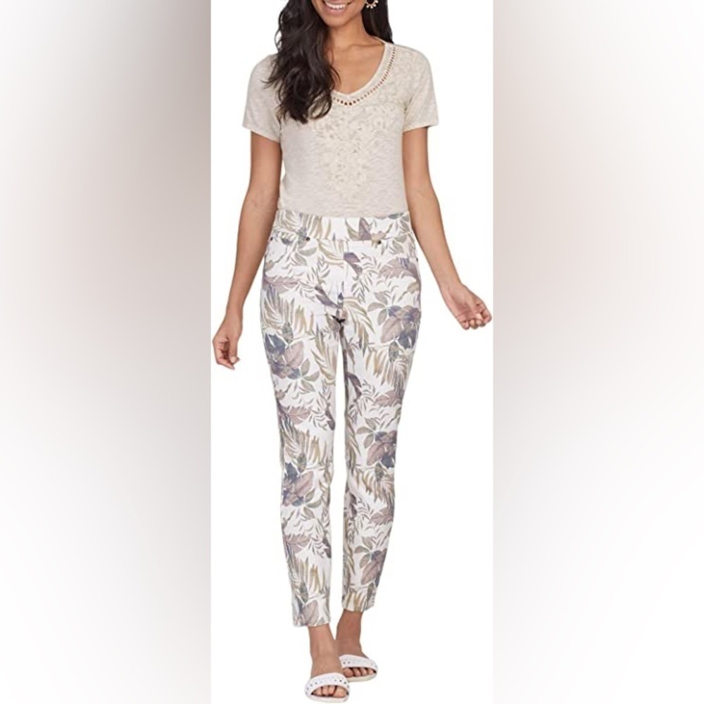 Tribal Audrey Mid Rise Ankle Jeans 10